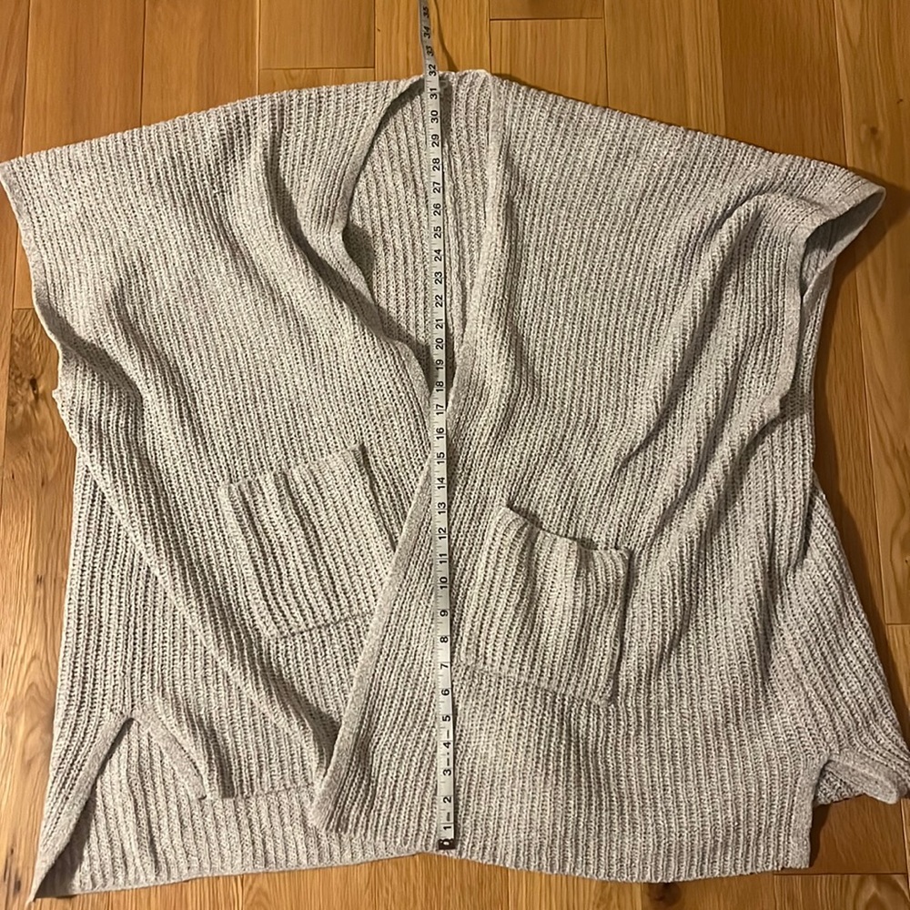 Aerie Grey Shawl Cape